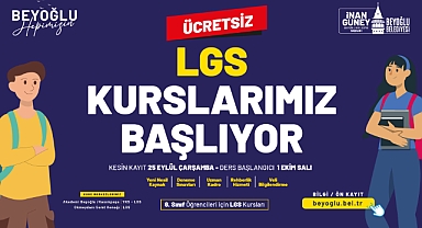 Beyoğlu Belediyesi’nden Öğrencilere Ücretsiz YKS ve LGS Kursu Müjdesi