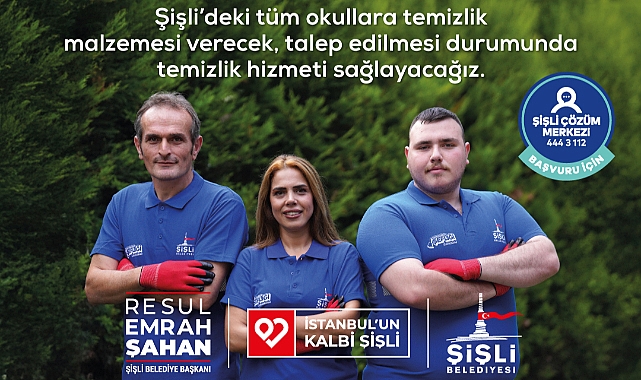 Şişli Belediyesi'nden Örnek Proje: 'Okul Temizlik Şefliği' Göreve Başladı