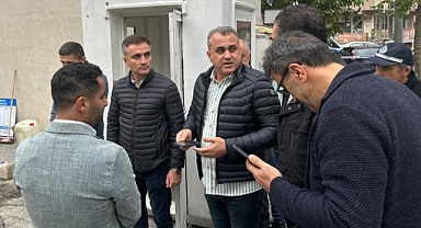 Kaymakam Mustafa Anteplioğlu, Tevfikbey Mahallesi'nde İnşaat Alanını İnceledi