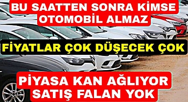 sahibinden.com Otomobil Piyasası fiyatlar düşmeye devam ediyor