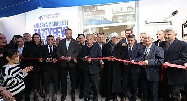 KANARYA MAHALLESİ’NDE ÇİFTE AÇILIŞ: HALK MARKET VE TAZİYEEVİ HİZMETE AÇILDI