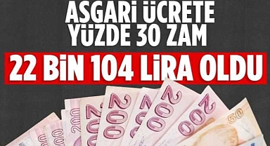 Asgari Ücrette Yeni Dönem: 2025 Yılı İçin Net Asgari Ücret 22 Bin 104 TL Oldu