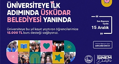 Üsküdar Belediyesi öğrencilere 15 bin lira burs