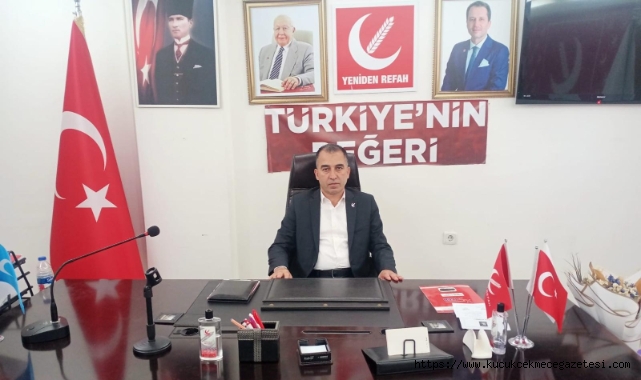 Yeniden Refah Partisi Küçükçekmece İlçe Başkanı Mehmet Öztürk, Kurban Bayramı mesajı yayınladı.