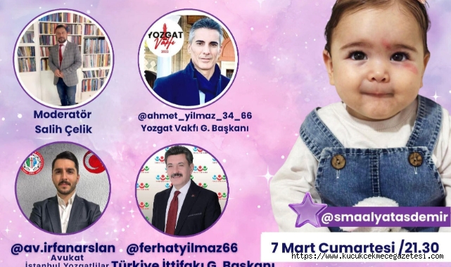 İYF GENEL BAŞKANI İRFAN ASLAN ALYA TAŞDEMİR İÇİN ÇAĞRI'DA BULUNDU.