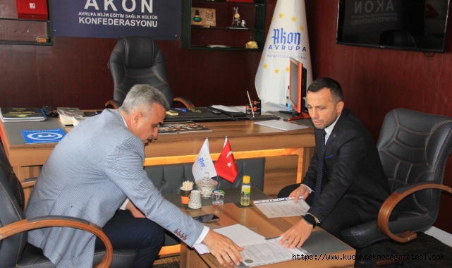 Yasin Uluhan, AKON'un Vizyonunu Kaymakam Mustafa Anteplioğlu'na Anlattı
